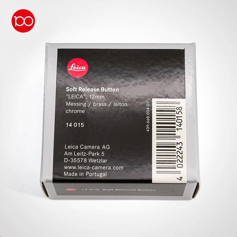 New Leica Camera Soft Release Button black and silver 12mm #14015