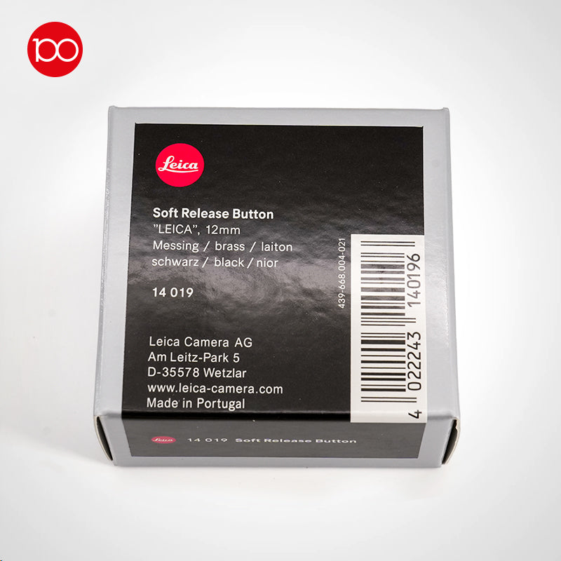 New Leica Camera Soft Release Button Shutter Release 100 Anniversary Black 14019