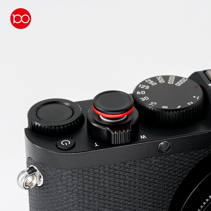 Leica Brass Shutter Soft Release Button for D-LUX8 / Q3 Black&red 19671