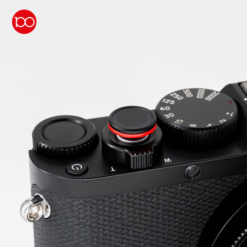 Leica Brass Shutter Soft Release Button for D-LUX8 / Q3 Black&red 19671