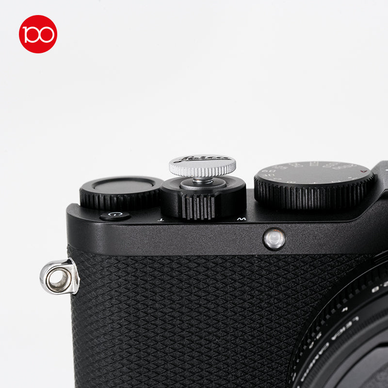 New Leica Camera Soft Release Button black and silver 12mm #14015